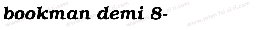 bookman demi 8字体转换